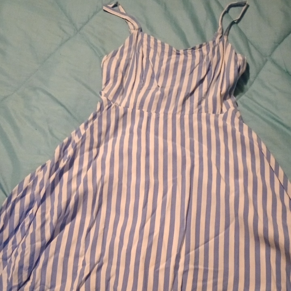 Old Navy Blue and White Striped Cami